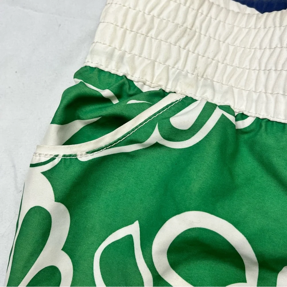 Y2K Vintage Roxy Green Floral Swim Shorts - Picture 2 of 8
